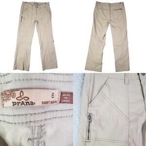Prana Tan Straight Leg Pants